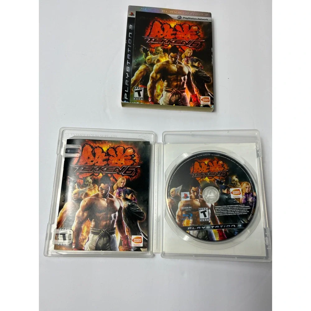 Tekken 6 Sony PlayStation 3 PS3 Fighting Game Bandai Namco Holographic Slipcover